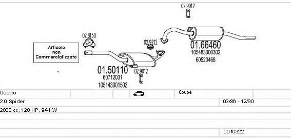 MTS C010322008607 Exhaust System